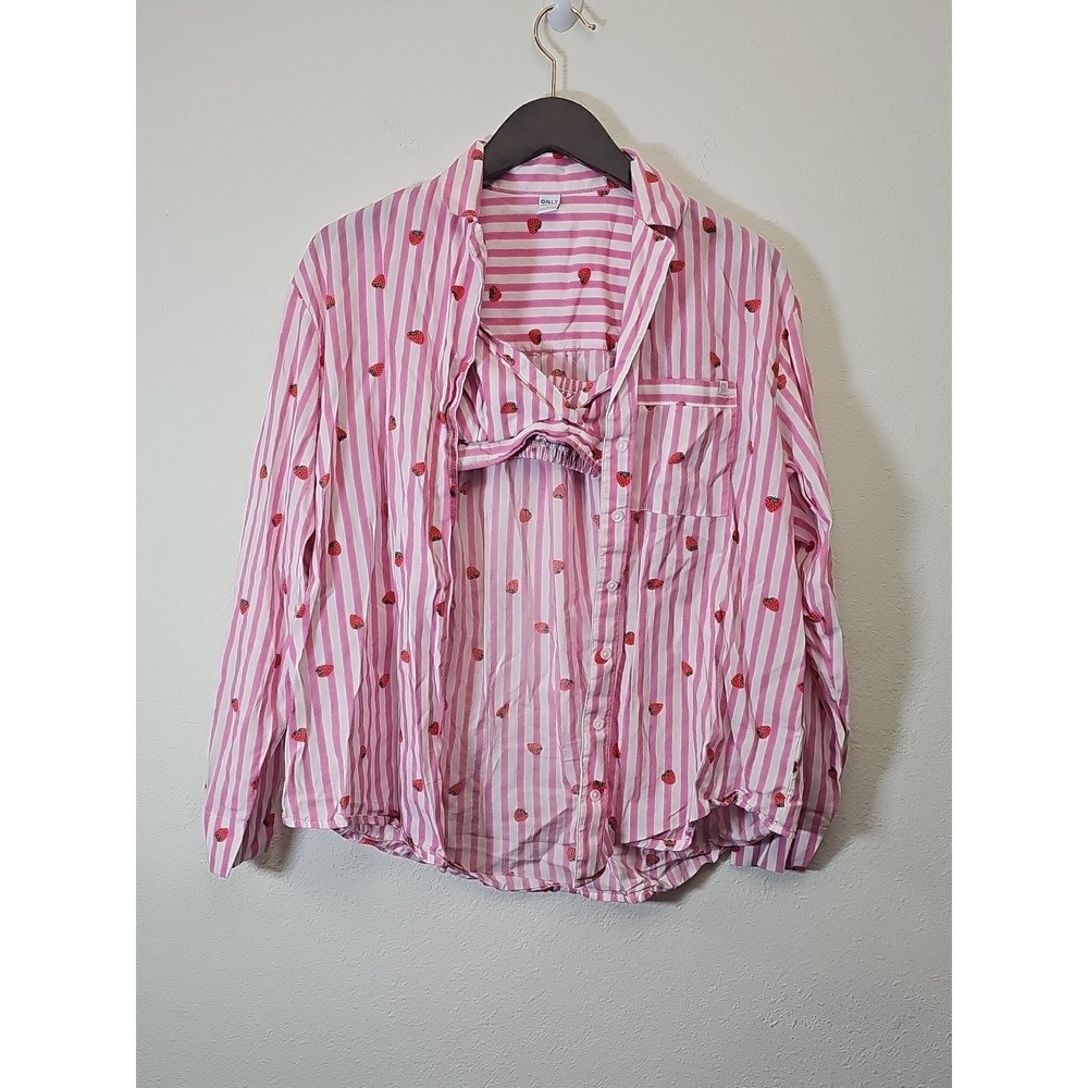 Old Navy Matching printed pajama set  3 Pcs Color strawberry jammin' Size‎ XS
